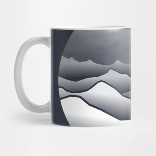 Mountains in white Mug